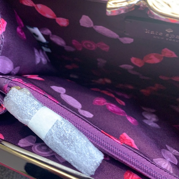 Authentic Kate Spade leather L.Edition candy box snap buckle leather clutch - Picture 11 of 16
